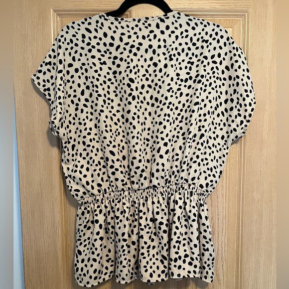 Free Kisses Black and White Polka Dot Top - Picture 8 of 8